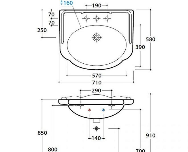 Globo Paestum, Раковина, PA006.BI*1
