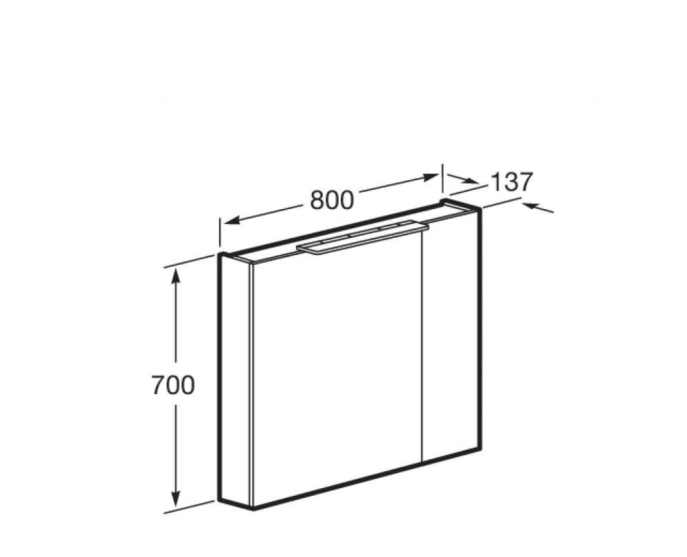 Roca Oleta, Шкаф-зеркало, 857647501
