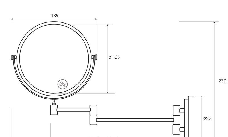 Bemeta без коллекции, Косметическое зеркало, 106301122