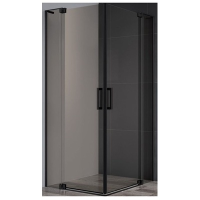Душевой уголок - Cezares, Slider AH 2, 80x100x195 см, SLIDER-AH-2-80/90-100/110-BR-NERO