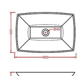 ArtCeram Jazz, Раковина, JZL002 05 00