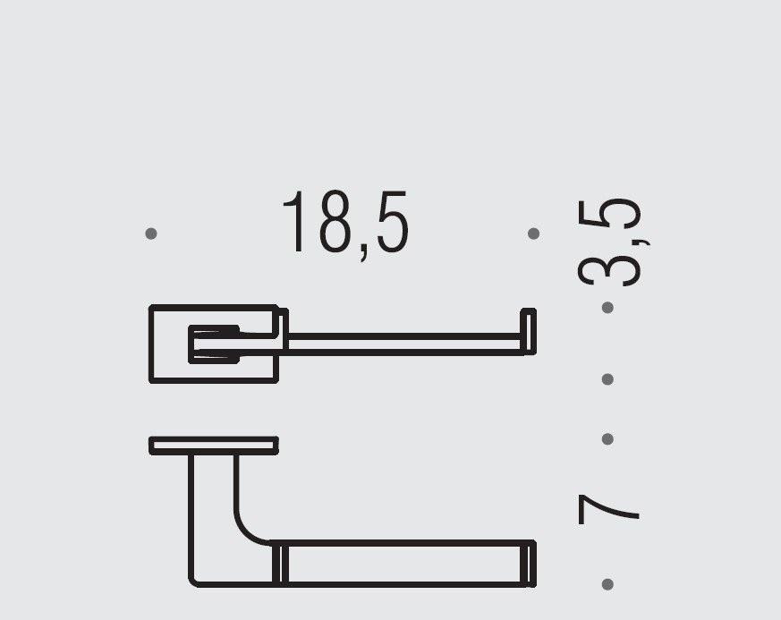 Colombo Look, Держатель туалетной бумаги, B1608.HPS1