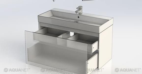 Aquanet Нью Йорк, Тумба для раковины, 00203949