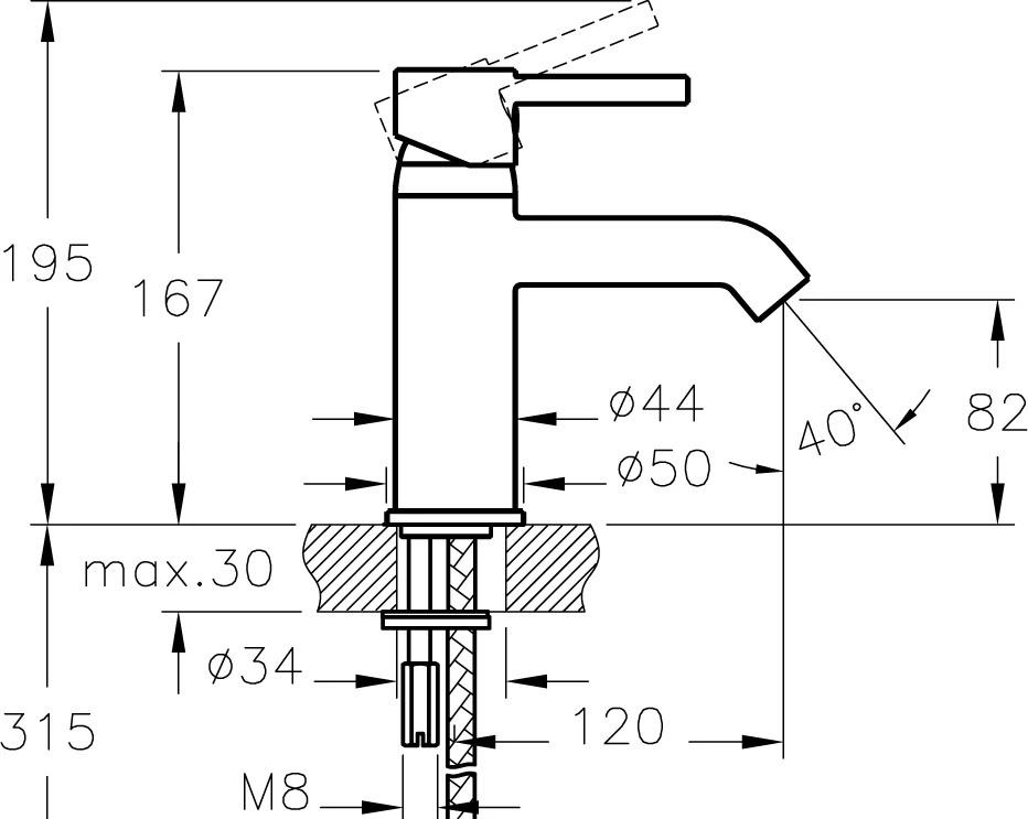 Раковина - Vitra, Form 300, 47.5x55x19.5 см, GR-3026