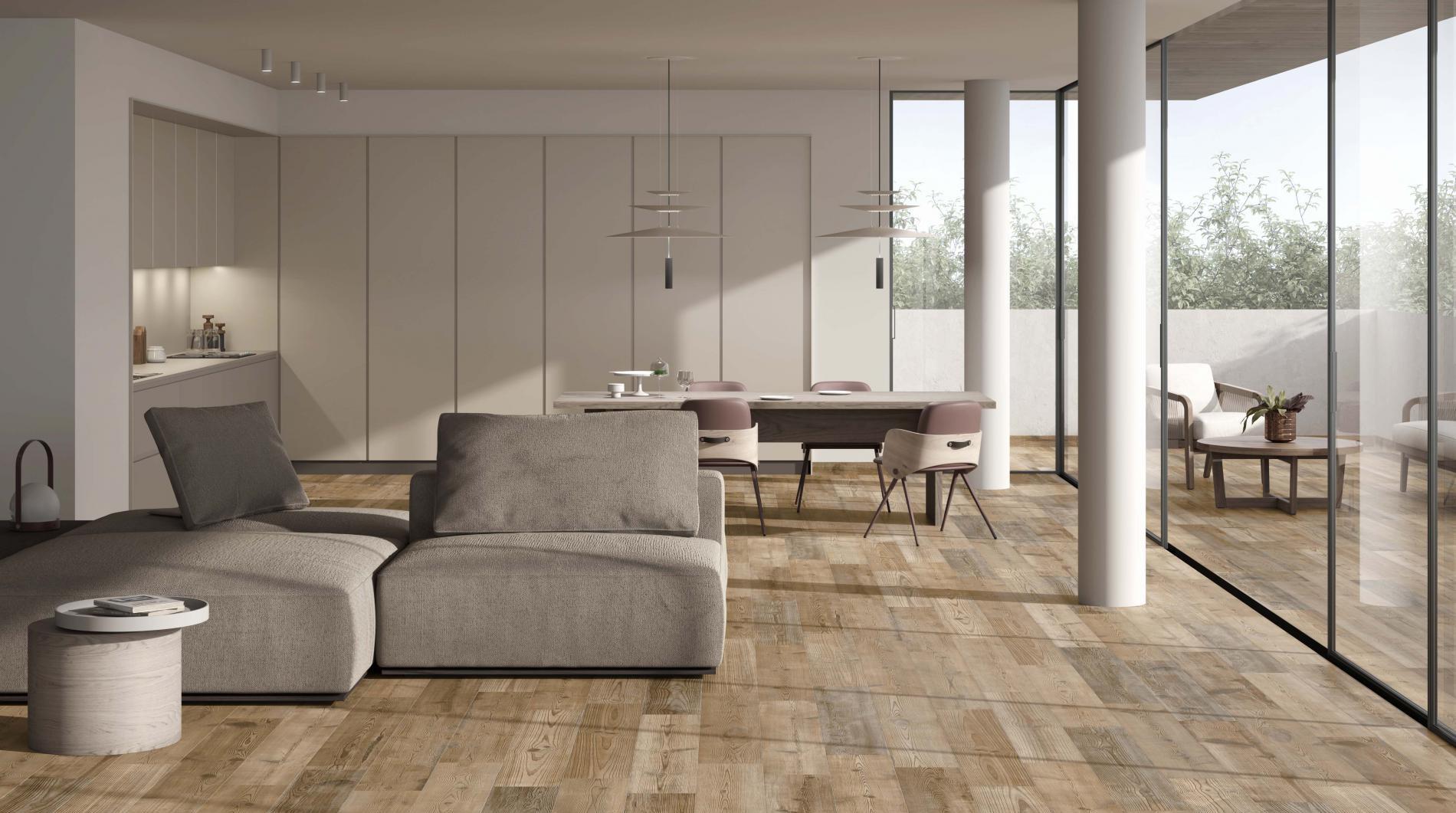 Картинка Pamesa Pine Wood, Керамогранит, 20x120 см