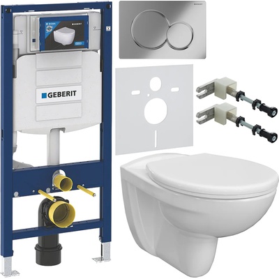 Geberit без коллекции, Унитаз подвесной с инсталляцией и кнопкой, 511730