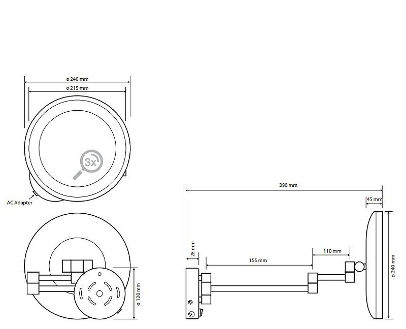 Bemeta Cosmetic mirrors, Косметическое зеркало, 116401772