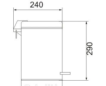 Keuco Plan, Мусорное ведро, 04988010000 / 04988 010000