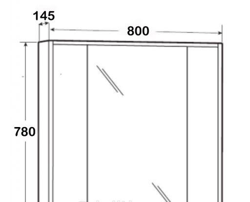 Roca Ronda, Шкаф-зеркало, ZRU9303009