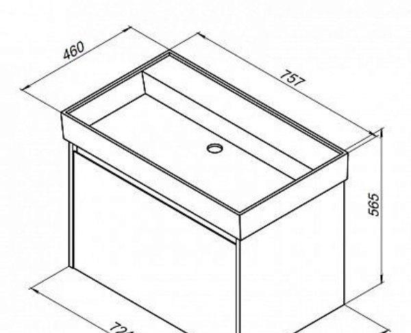 Aquanet Nova Lite, Тумба для раковины, 00242275
