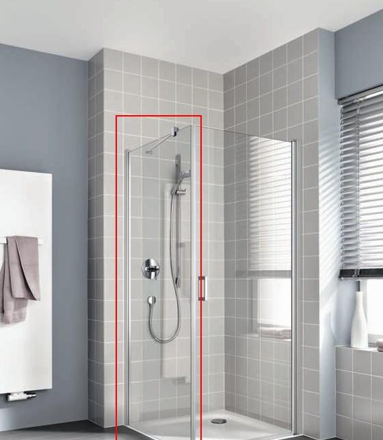 Боковая стенка - Kermi, Cada XS, 90x200 см, CKTWL09020VPK