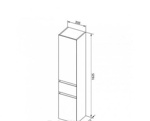 Aquanet Лайн, Шкаф-зеркало, 00203956