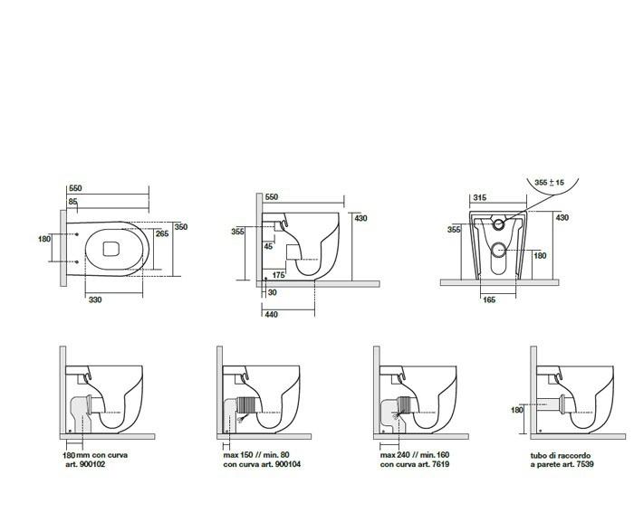 Kerasan Nolita, Унитаз приставной, 531889