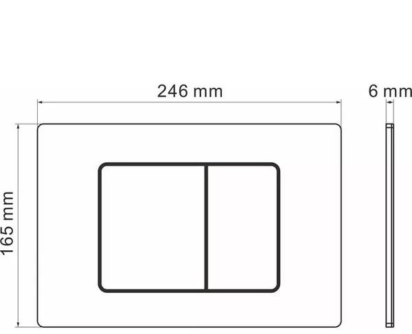 Grossman без коллекции, Унитаз подвесной с инсталляцией и кнопкой, 97.4411S.04.10M