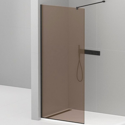 Душевая перегородка - Cezares, Liberta, 8x90x195 см, LIBERTA-L-1-90-120-BR-NERO
