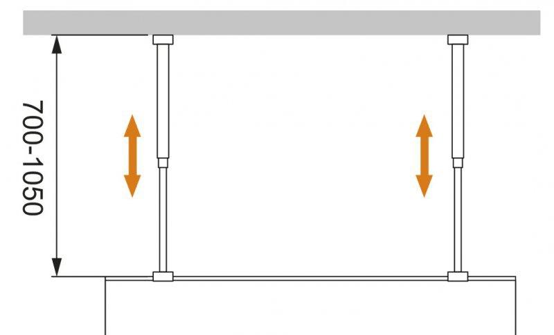 Душевая перегородка - Cezares, Liberta, 8x115x195 см, LIBERTA-L-2-115-C-Cr