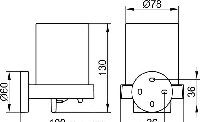 Keuco Edition 90, Дозатор для жидкого мыла, 19052 019000
