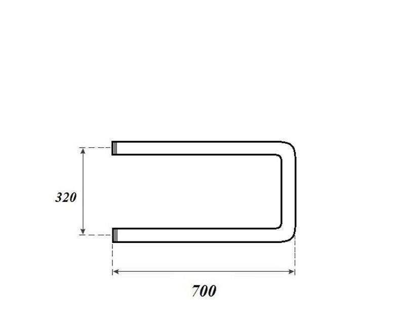 Полотенцесушитель водяной - Point, без коллекции, 11.4x32x70 см, PN35337