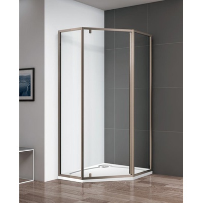 Душевой уголок - Cezares, Eco, 90x90x195 см, ECO-O-P-1-90-C-Br