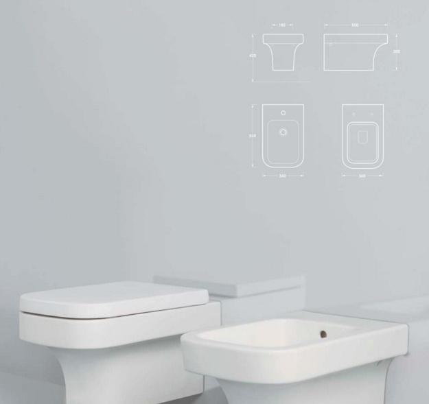 Azzurra Tulip, Унитаз подвесной, TUF100/SOSK