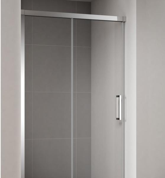 Душевая дверь - Cezares, Duet Soft, 100x195 см, DUET SOFT-BF-1-100-C-Cr-R