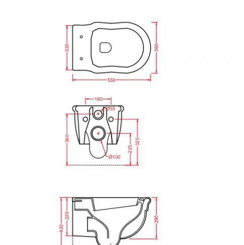 ArtCeram Hermitage, Унитаз подвесной, А0002339938 / HEV010 01 00