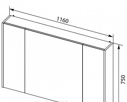Aquanet Остин, Шкаф-зеркало, 00201726