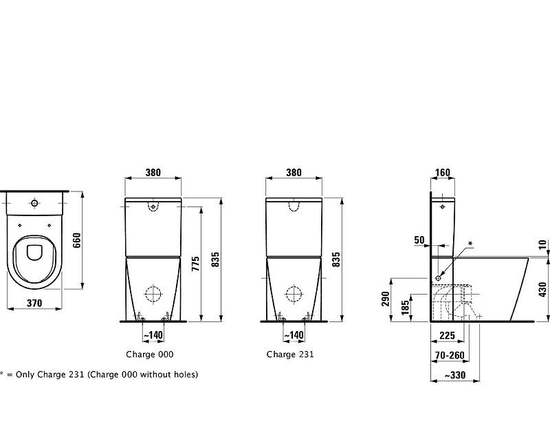 Laufen Kartell, Унитаз компакт, 8.2433.7.000.000.1