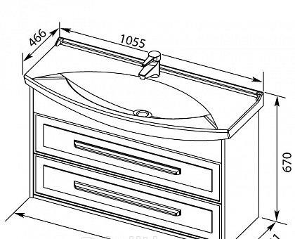 Aquanet Остин, Тумба для раковины, 00203919