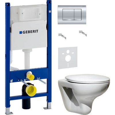 Geberit без коллекции, Унитаз подвесной с инсталляцией и кнопкой, PN48207WC