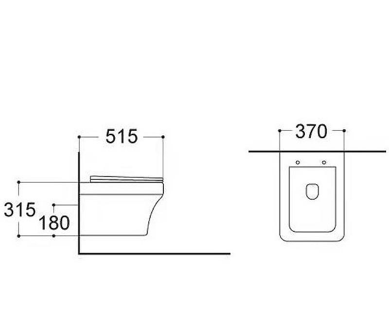 Aquatek Амадео, Унитаз подвесной, AQ1163-00