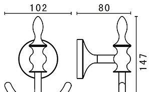 Art&Max Bohemia, Крючок, AM-E-4286B-Do / AM-4286B-Do