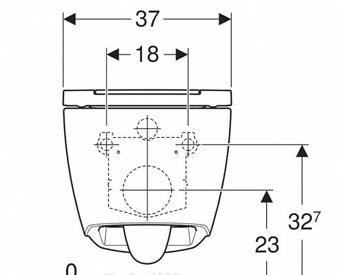 Geberit ONE, Унитаз подвесной, 500.202.01.1