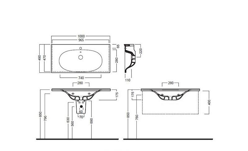 Hatria Le Fiabe, Раковина, Y1BQ01
