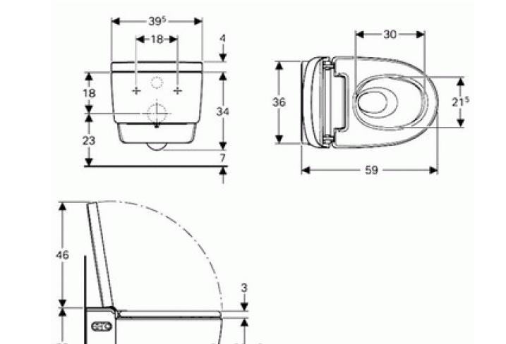 Geberit AquaClean Mera Comfort, Унитаз подвесной, 146.214.11.1