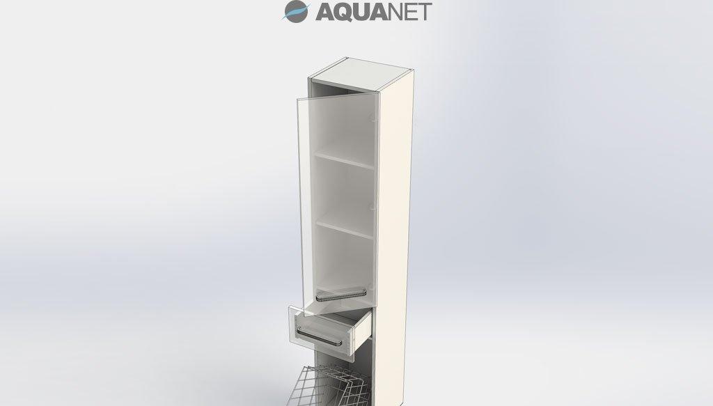 Aquanet Сиена, Шкаф-пенал, 00189248