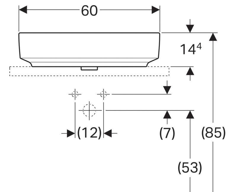 Geberit Variform, Раковина, 500.777.01.2