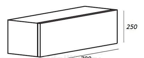 Cezares Cadro, Тумба для раковины, CADRO-70-1C-SO-BG-BLUM