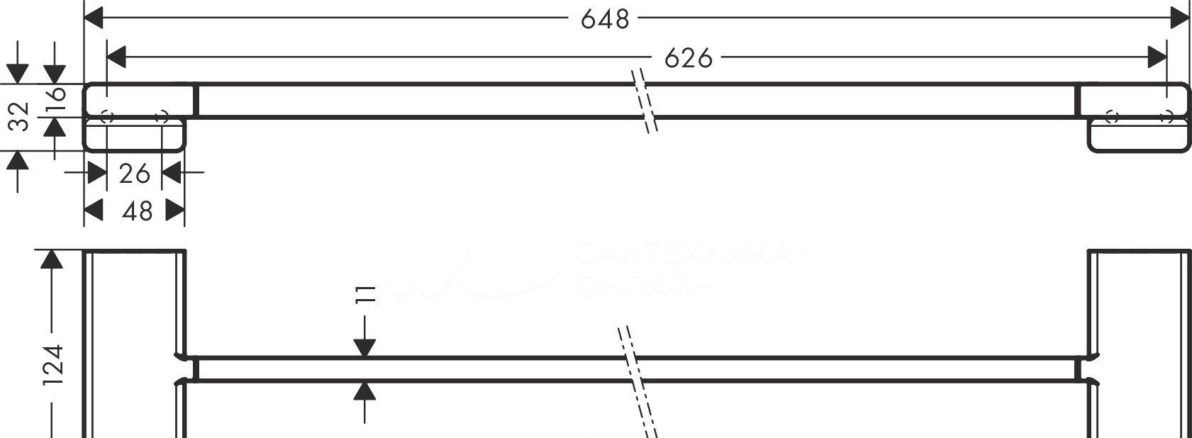 Hansgrohe AddStoris, Полотенцедержатель, 41743340