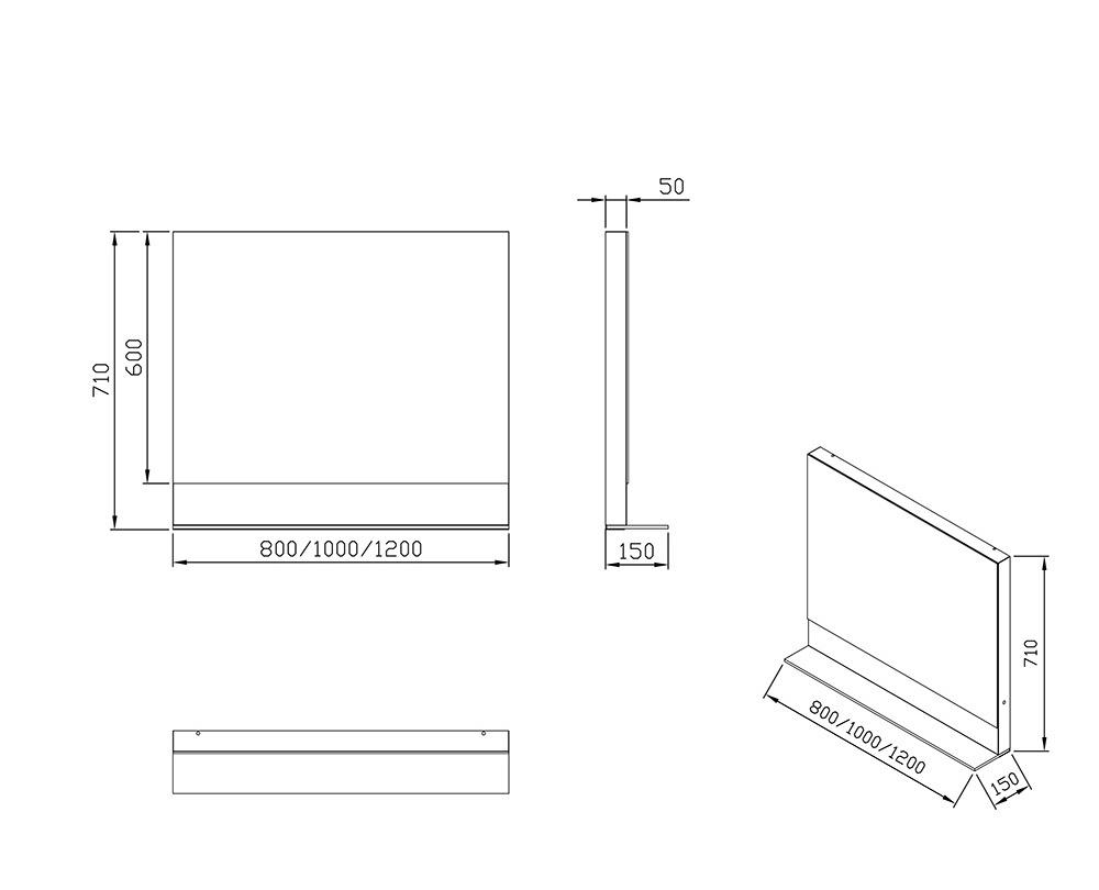 Ravak Formy, Зеркало, X000001044