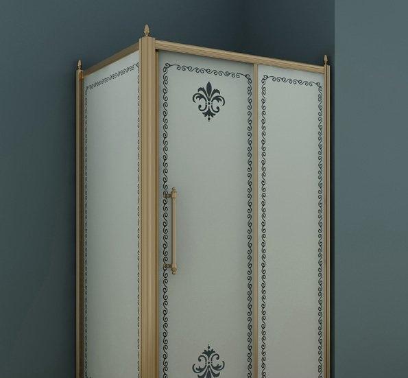 Боковая стенка - Cezares, Royal Palace, 100x195 см, ROYAL PALACE-A-100-FIX-CP-G / ROYAL PALACE-100-FIX-CP-G