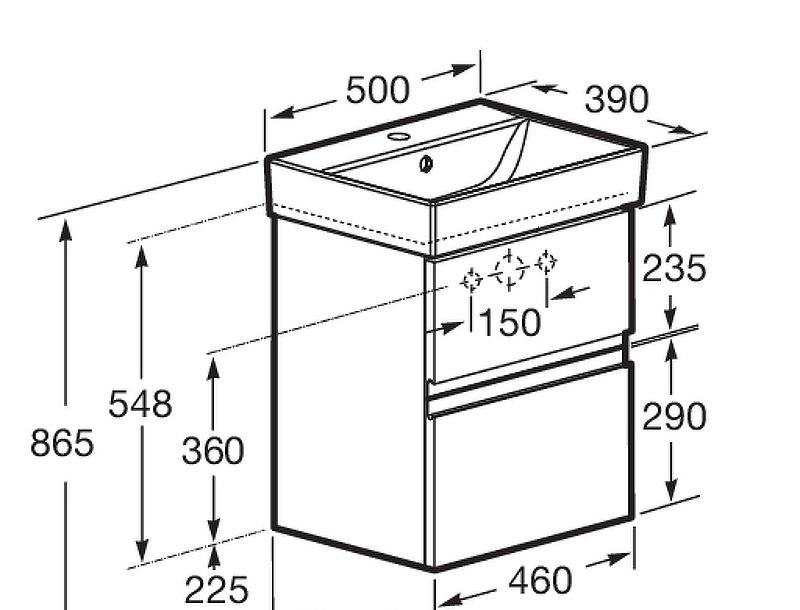 Roca Oleta, Тумба для раковины, A857638515