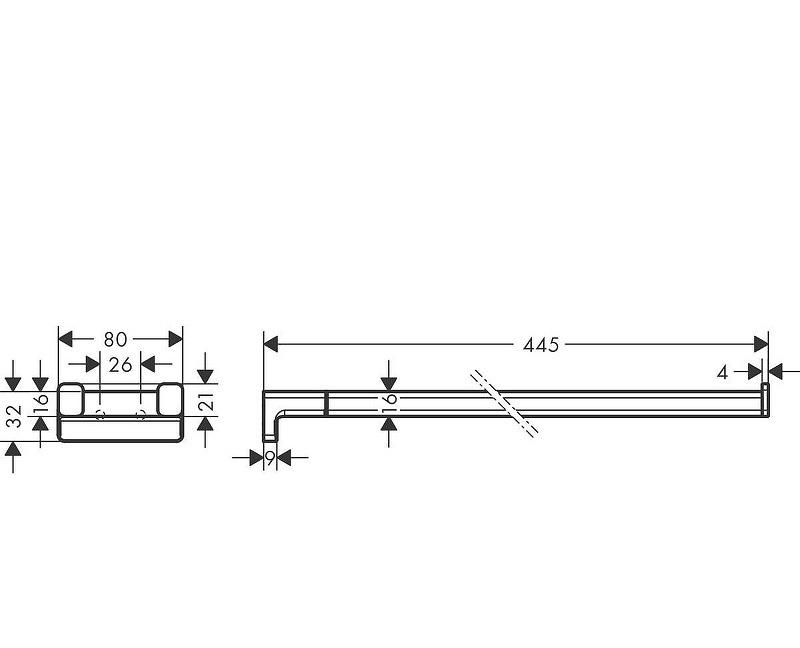 Hansgrohe AddStoris, Полотенцедержатель, 41770670