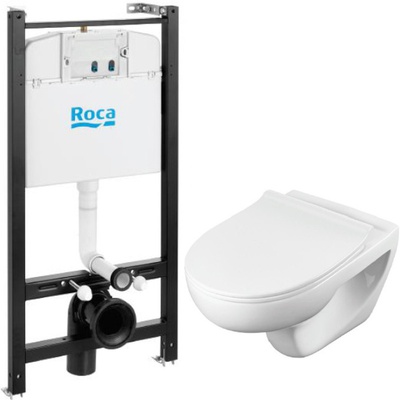 Roca Victoria, Унитаз подвесной с инсталляцией и кнопкой, 893105010