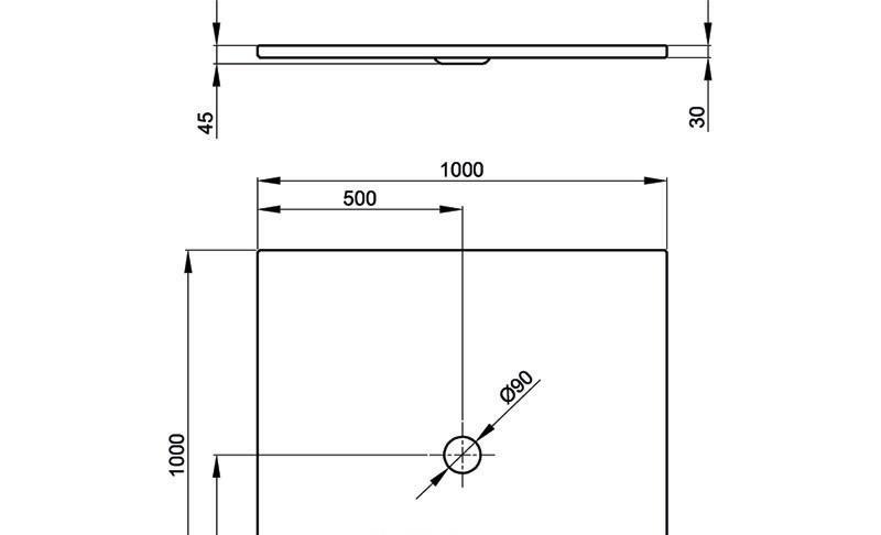 Душевой поддон - Bette, BetteFloor, 100x100x4.5 см, 5941-000
