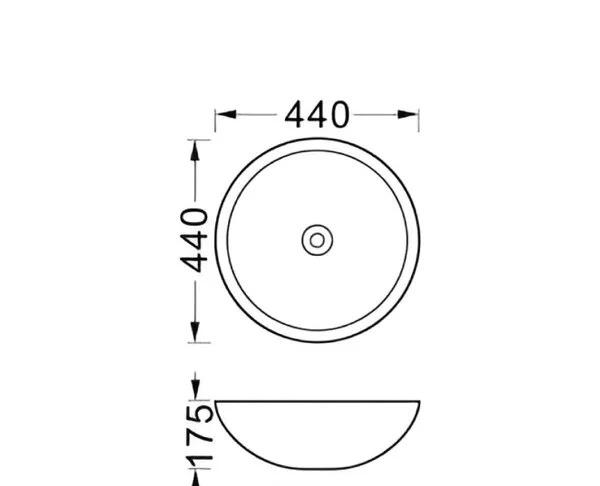 Aquatek без коллекции, Раковина, AQ5354-MB