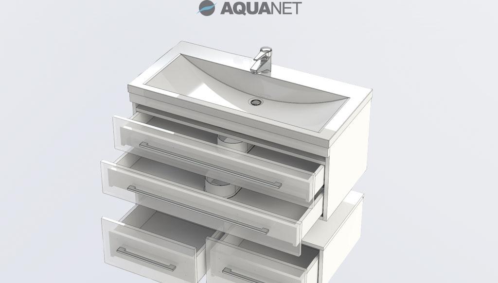 Aquanet Нота, Шкаф-зеркало, 00159110