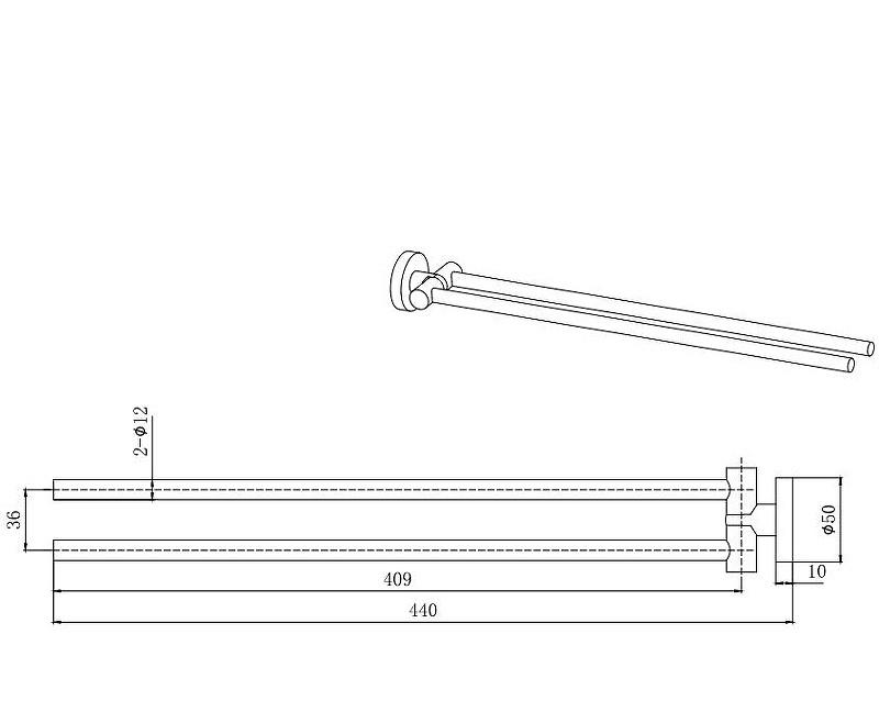Aquatek Вега, Полотенцедержатель, AQ4013MB