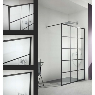 Душевая перегородка - Kermi, Walk-In Dark Edition, 120x200 см, XD WW2 12020 3PK