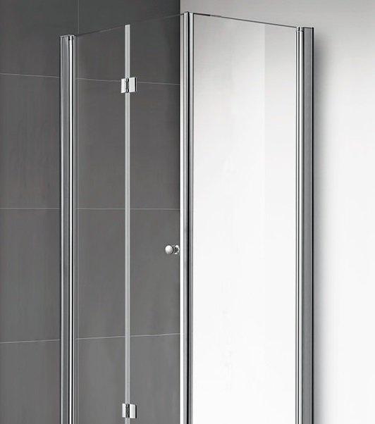 Душевой уголок - Cezares, Eco, 90x80x195 см, ECO-O-ASH-1-90/80-C-Cr